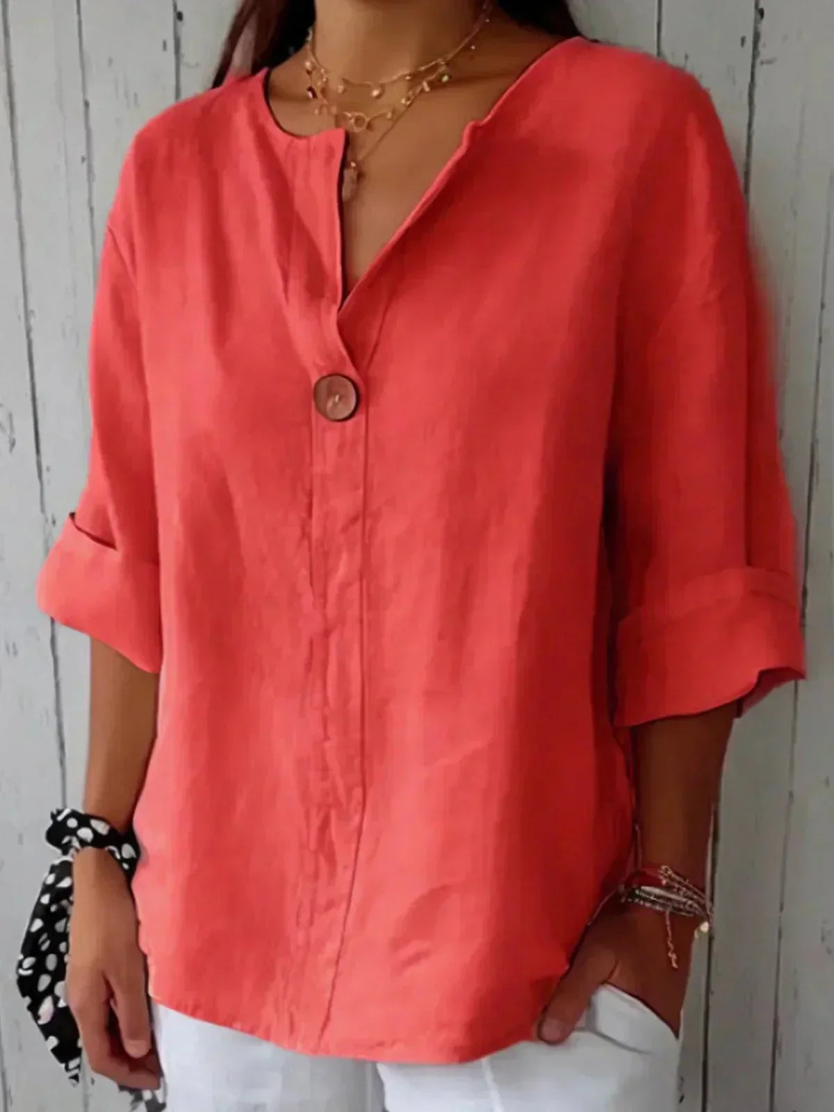 Barbara | Relaxed V-Neck Top