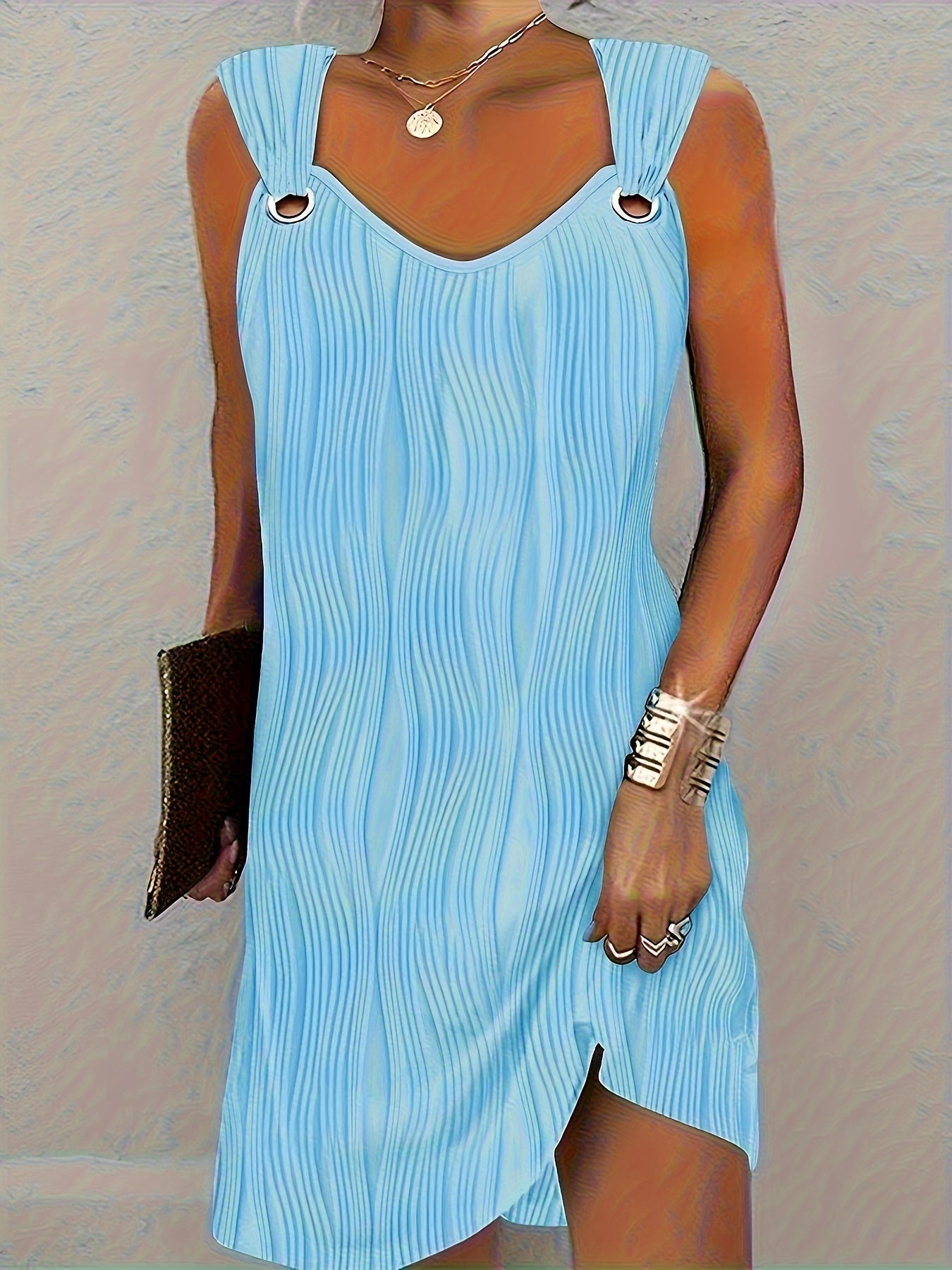 Julia™ | V Neck Sleeveless Vacation Dress