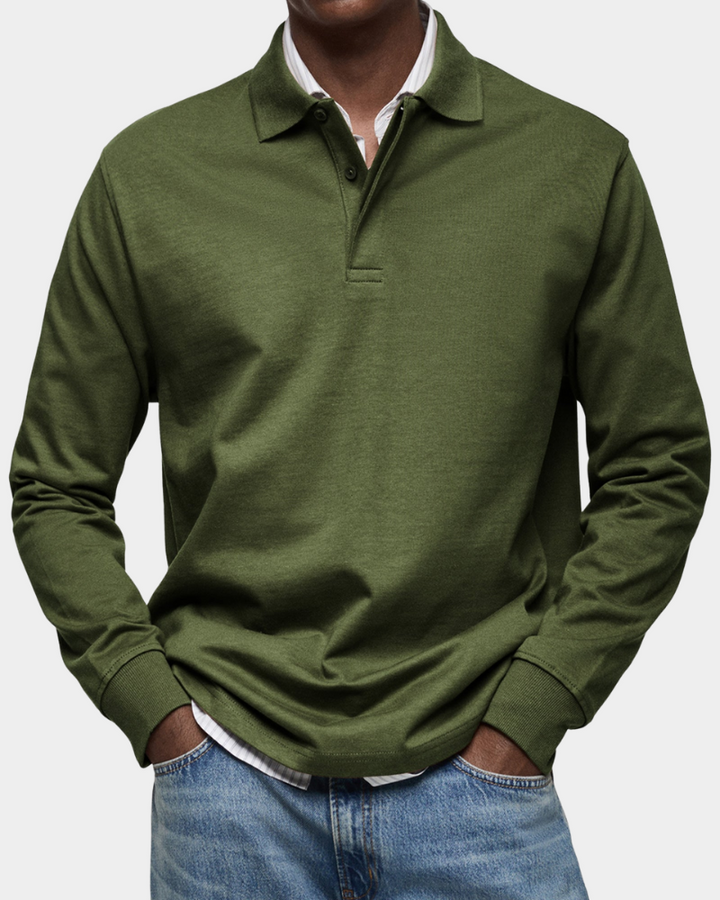 Mark™ | Classic Long Sleeve Polo Shirt