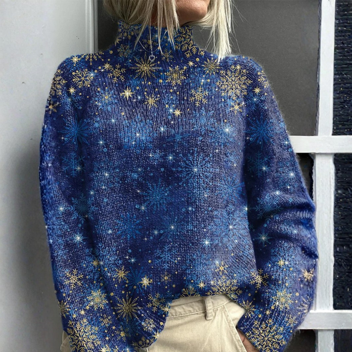 Jessica | Rainbow Roll Neck Jumper for Women