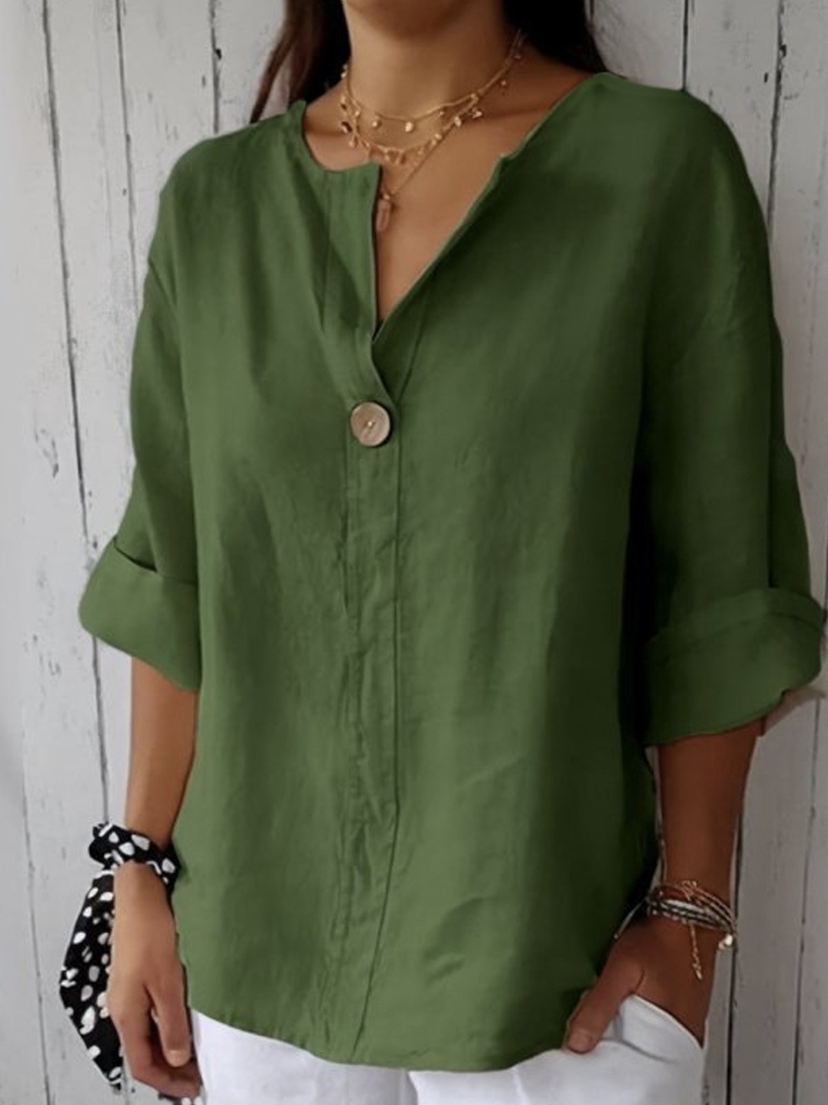 Barbara | Relaxed V-Neck Top
