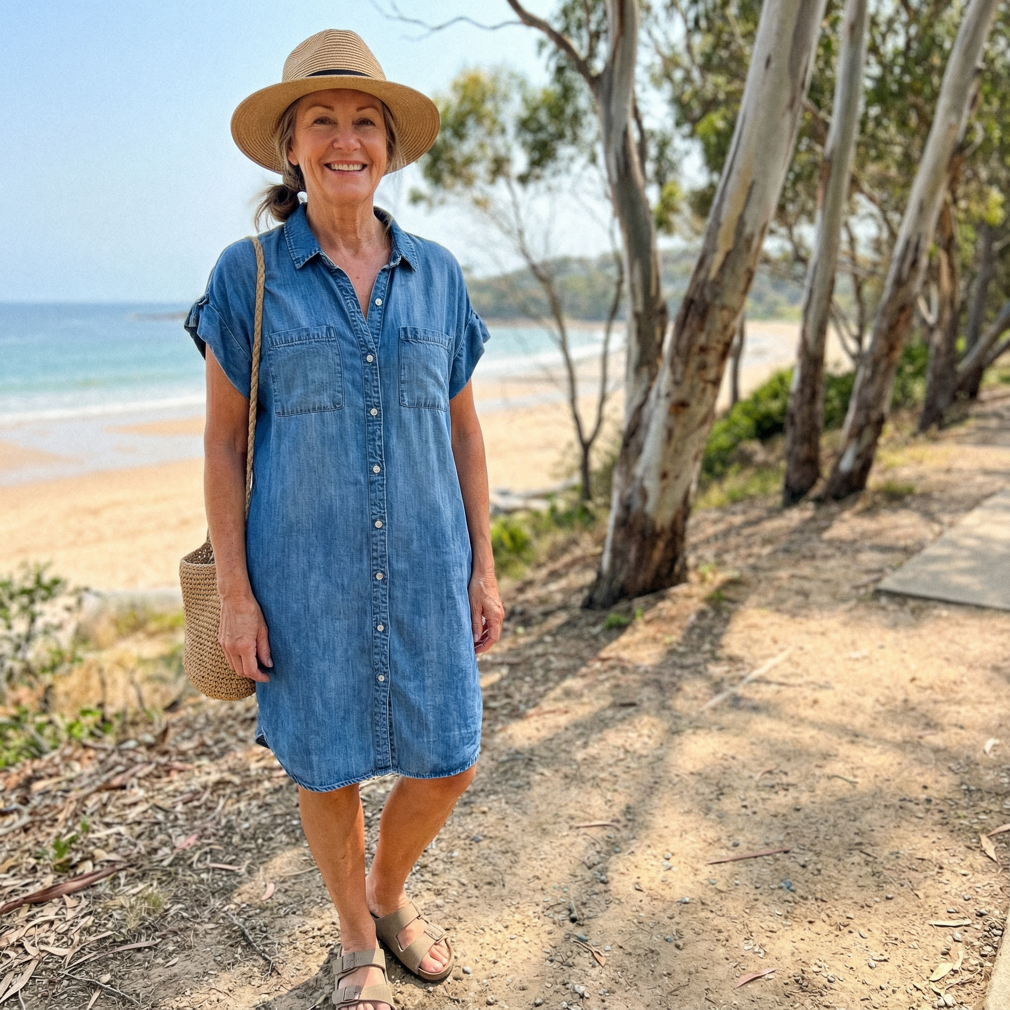Margaret™ | Casual Denim Print Dress