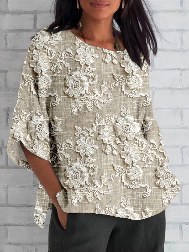 Jenny™ - Vintage Printed Top