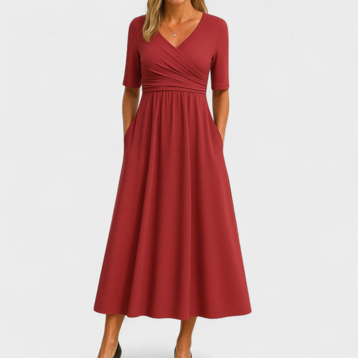 Angela – Elegant Midi Dress for Every Occasion
