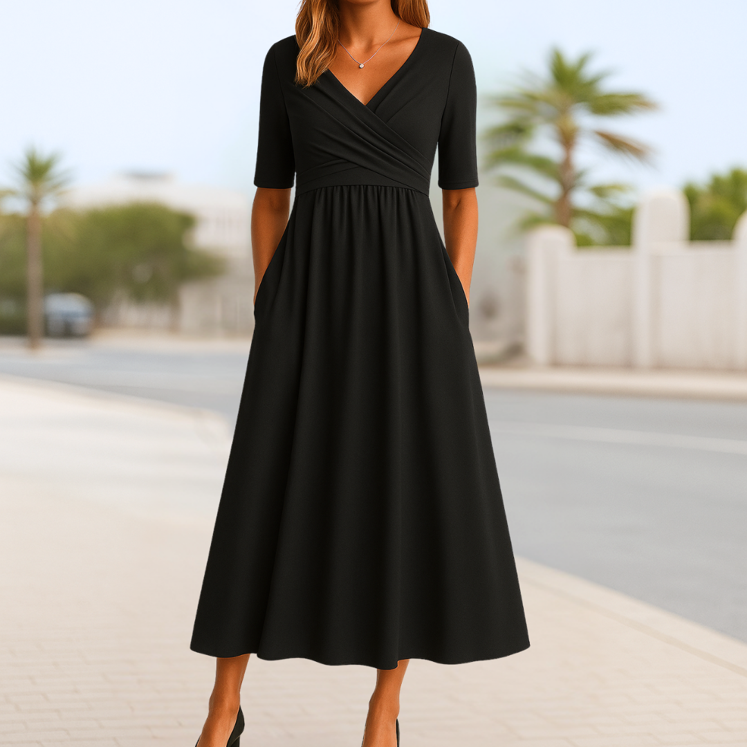 Susan™ | Wrap Dress with Short Sleeves