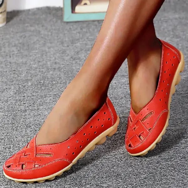 Davina | Breathable Leather Loafers