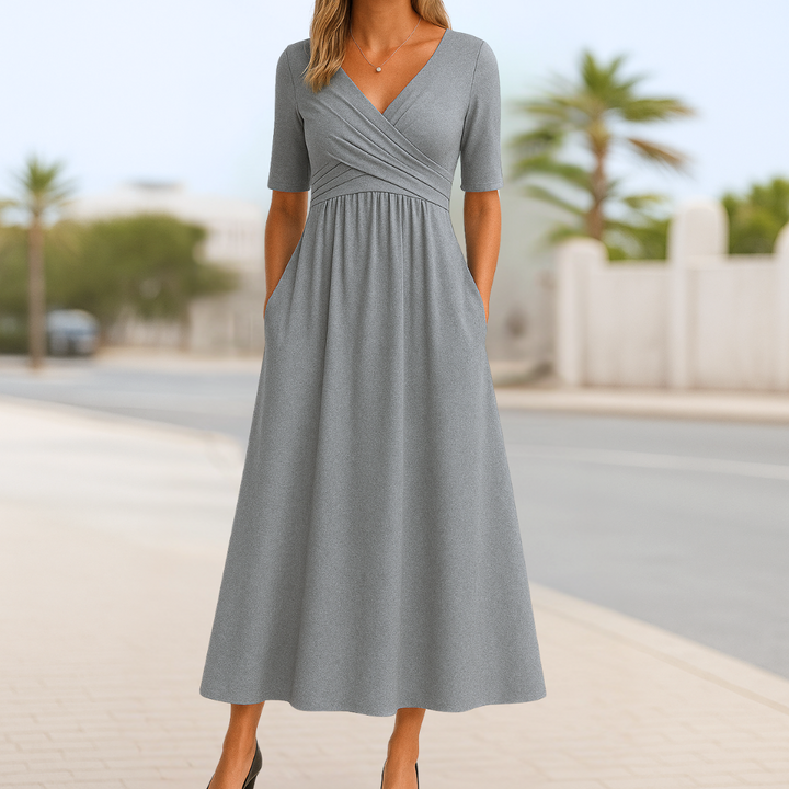 Susan™ | Wrap Dress with Short Sleeves