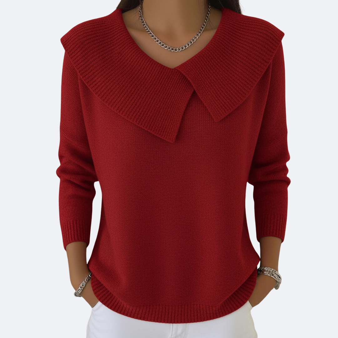 LUCIA - Cozy Sweater with Plush Collar