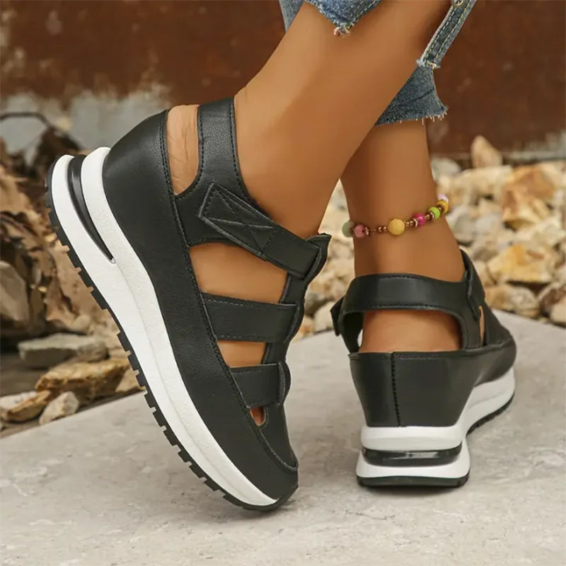 Michelle | Sandales orthopédiques femme avec velcro et bout fermé