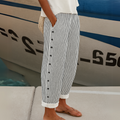 Patricia™ | Elegant Striped Button Trousers