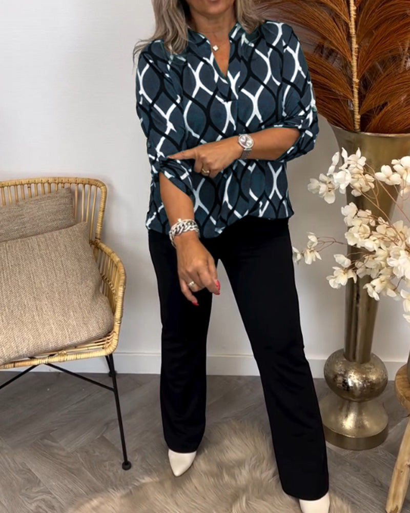 Frances – Blouse with Graphic Print