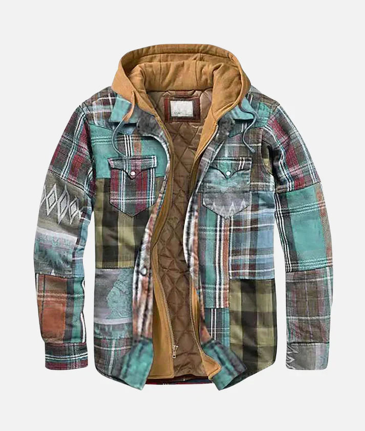 Paul™ |  Men's Jacket Check Pattern with Hood