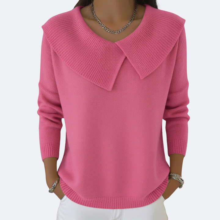 LUCIA - Cozy Sweater with Plush Collar