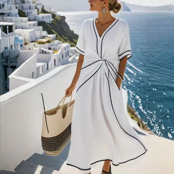 Judy™ - Casual summer dress with stripes