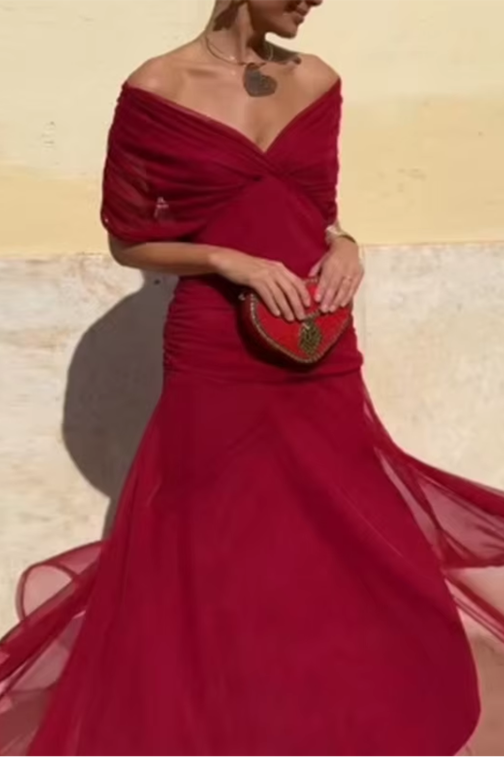 Élodie | Robe Maxi de Fête Élégante à Col V