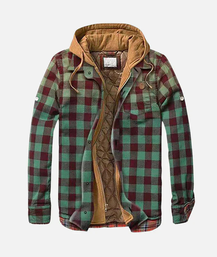 Paul™ |  Men's Jacket Check Pattern with Hood