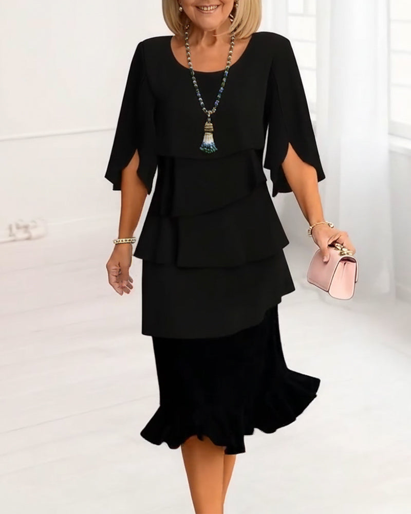Lucie | Robe à volants Élégante et Confortable