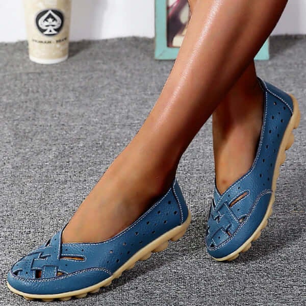 Davina | Breathable Leather Loafers