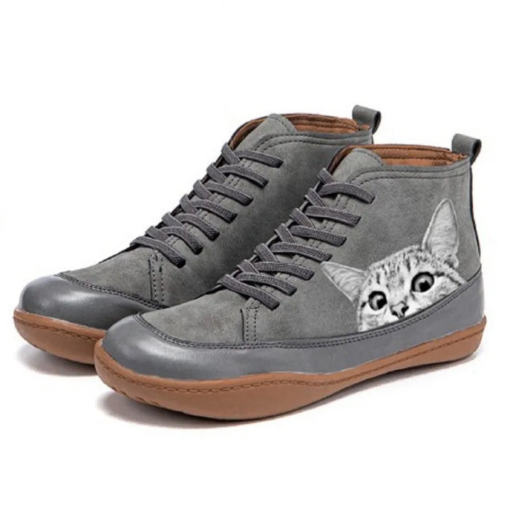 Margaret | Leather Ankle Boots for Cat Lovers