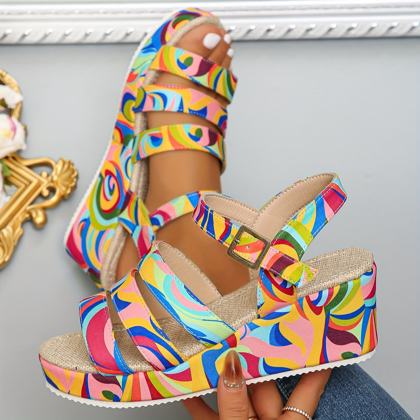 Patricia | Platform Ankle Strap Sandals