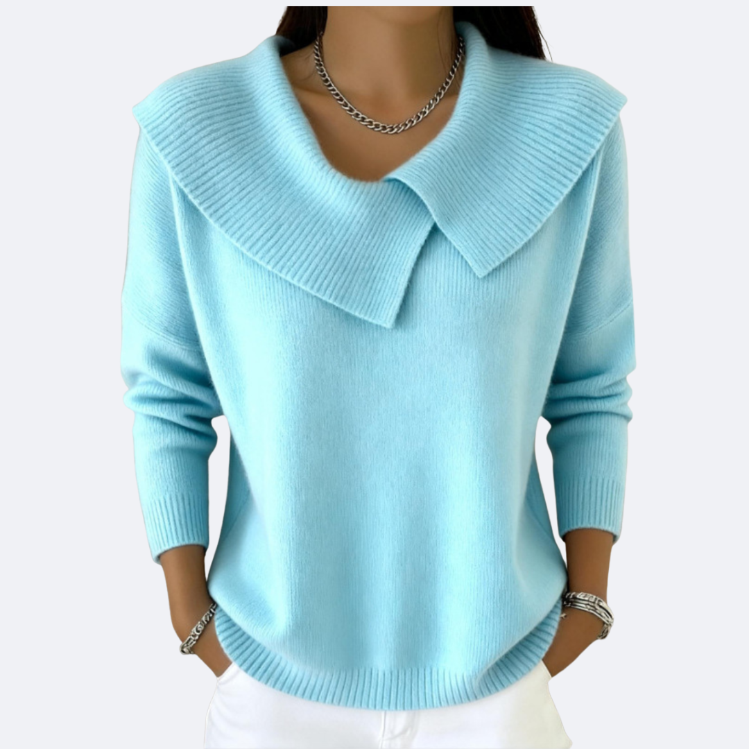 LUCIA - Cozy Sweater with Plush Collar