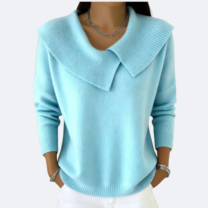 LUCIA - Cozy Sweater with Plush Collar