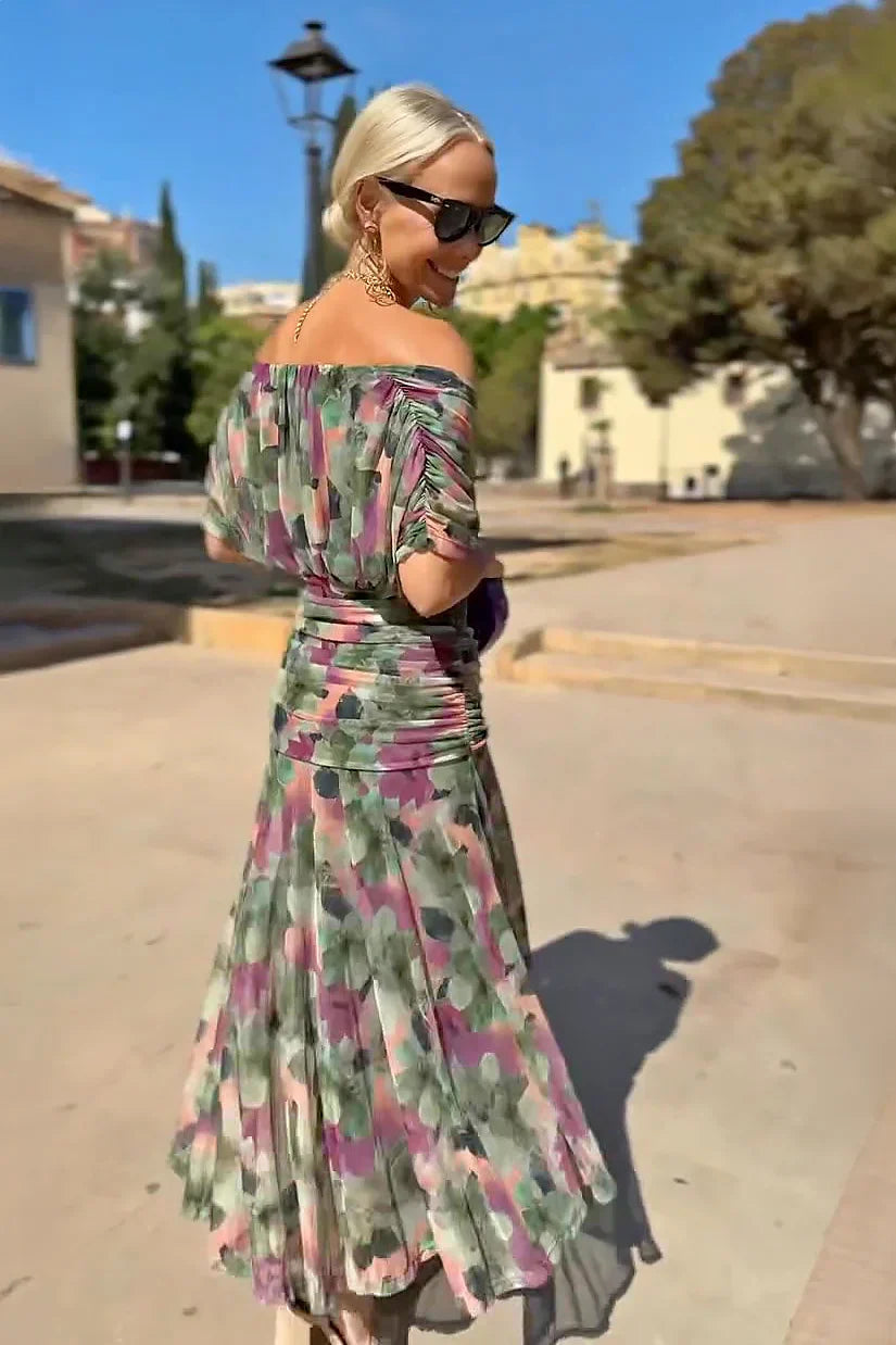 Élodie | Robe Maxi de Fête Élégante à Col V