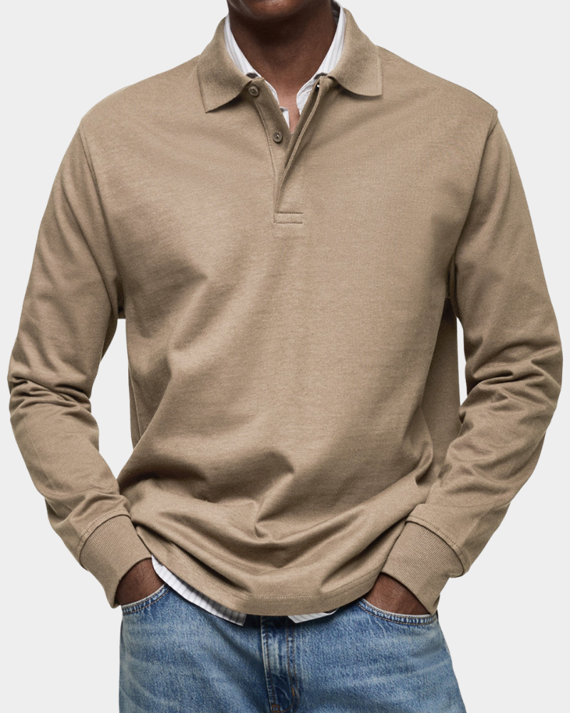 Mark™ | Classic Long Sleeve Polo Shirt