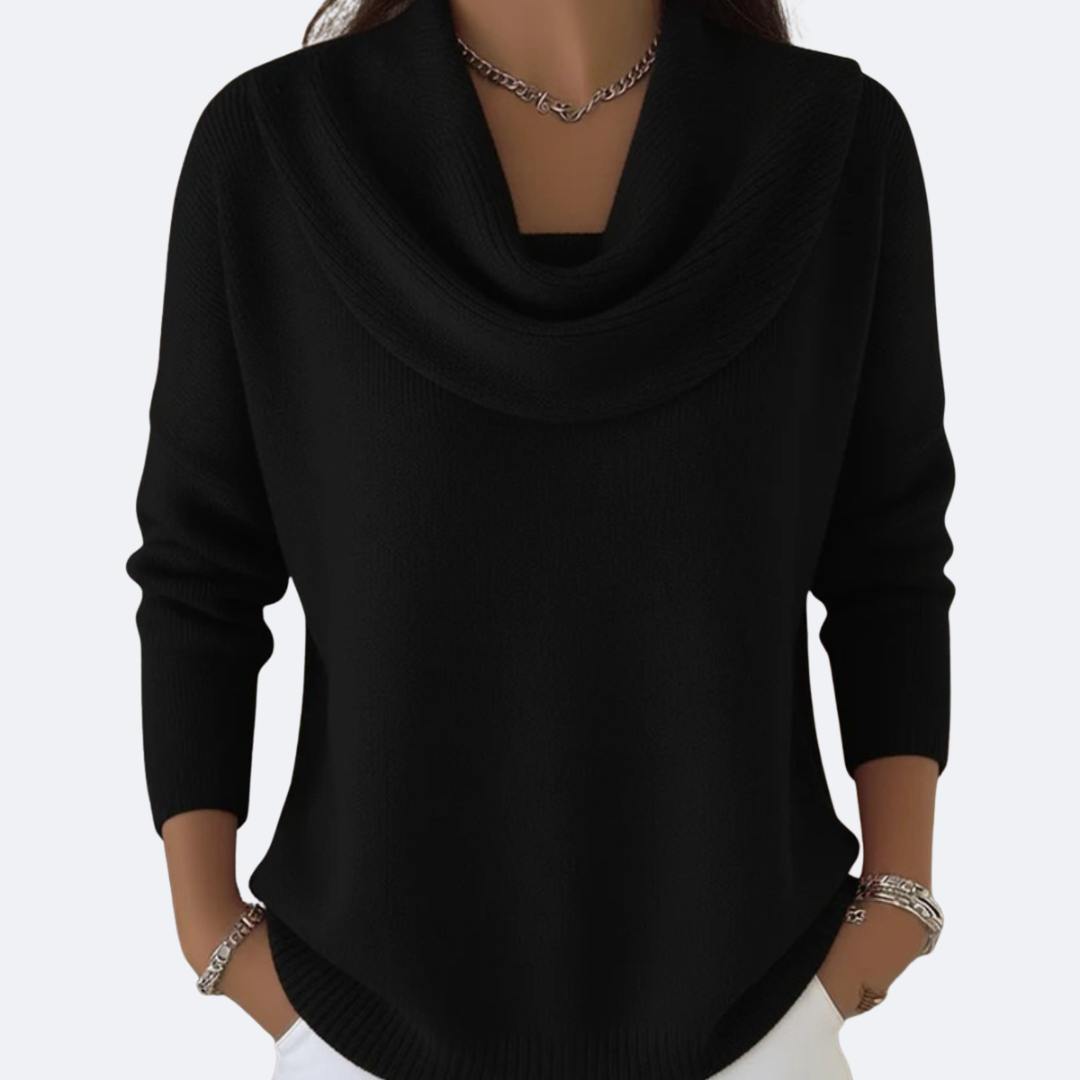 Evelyn™ | Soft Ruffled Collar Knit Sweater