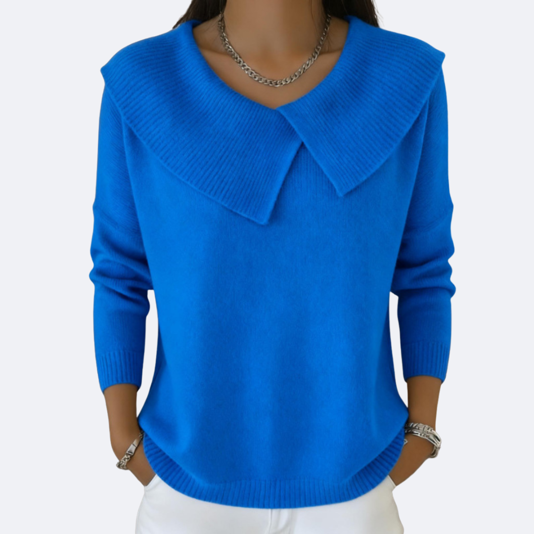 LUCIA - Cozy Sweater with Plush Collar