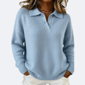 OLIVIA - Cozy Polo Collar Sweater