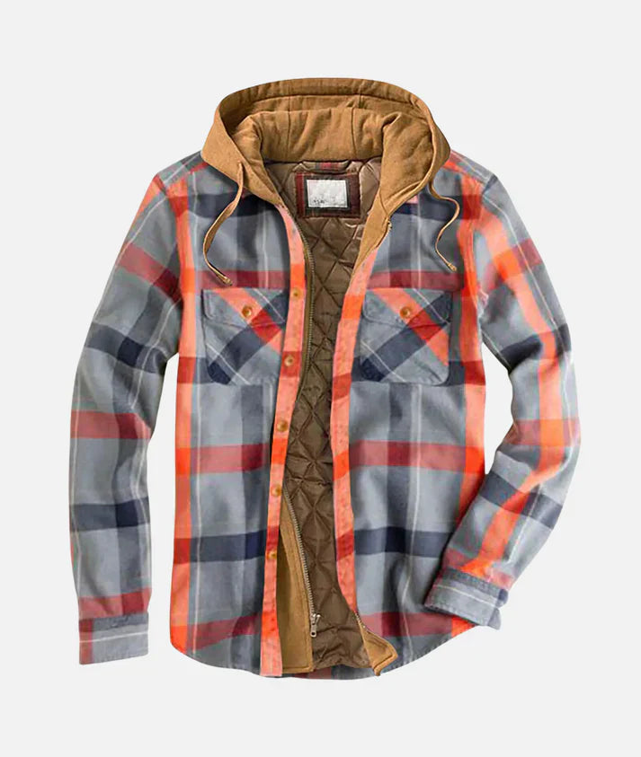 Paul™ |  Men's Jacket Check Pattern with Hood