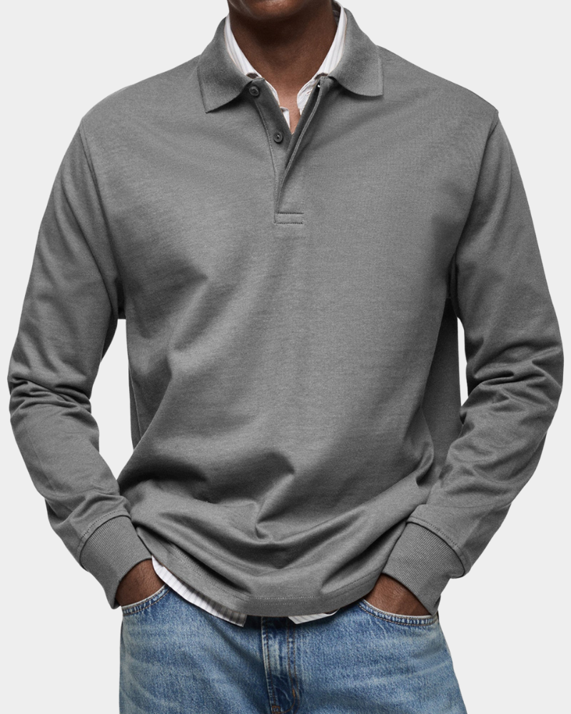 Mark™ | Classic Long Sleeve Polo Shirt