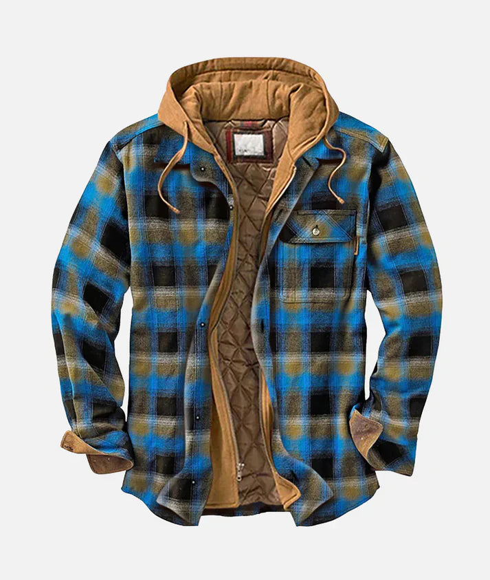 Paul™ |  Men's Jacket Check Pattern with Hood