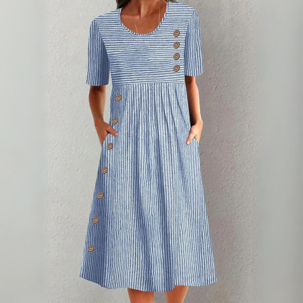 Bianca™ | Striped Midi Dress