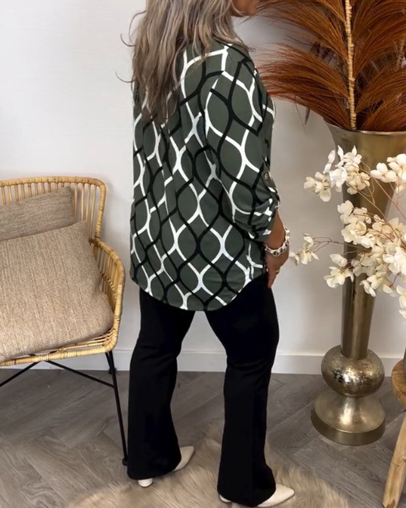 Frances – Blouse with Graphic Print