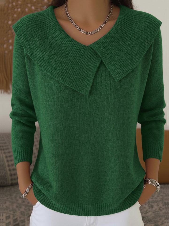 Christine™ | Warm Knit Sweater with Soft Collar