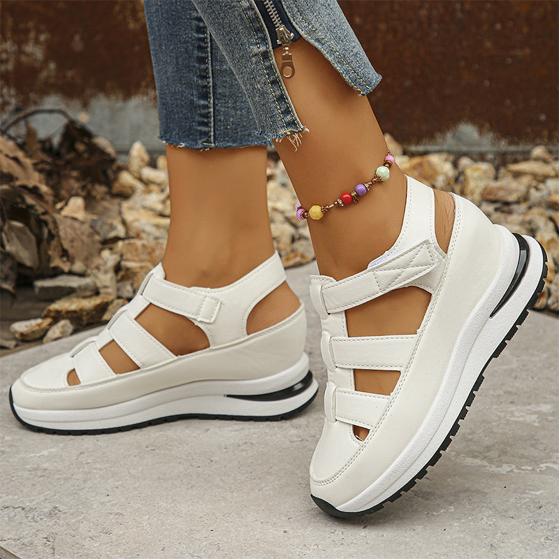 Michelle | Sandales orthopédiques femme avec velcro et bout fermé