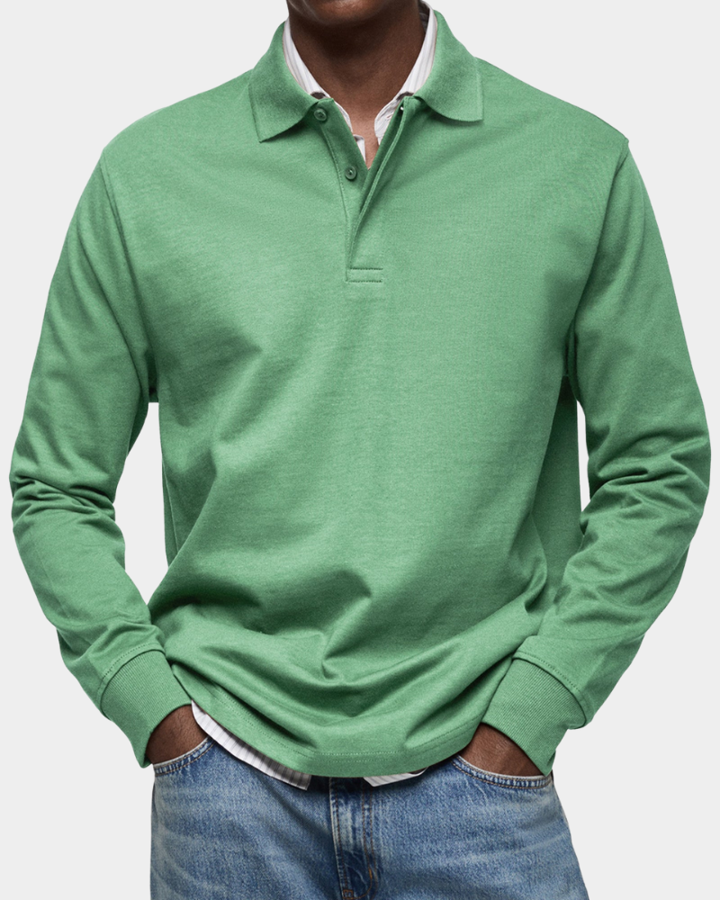 Mark™ | Classic Long Sleeve Polo Shirt