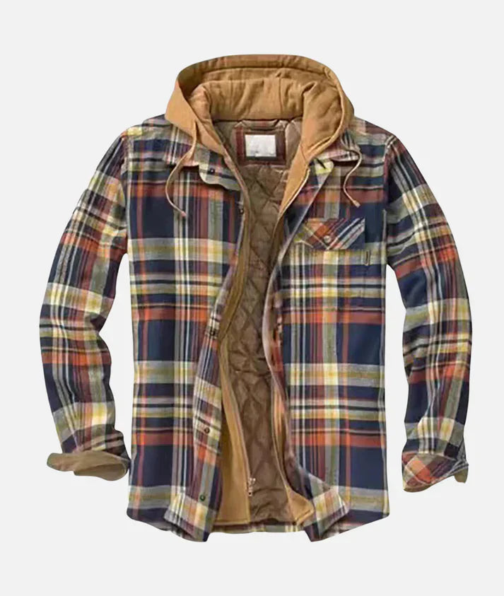 Paul™ |  Men's Jacket Check Pattern with Hood