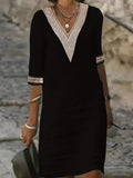 Sophie | Vacation V-Neck Lace Dress