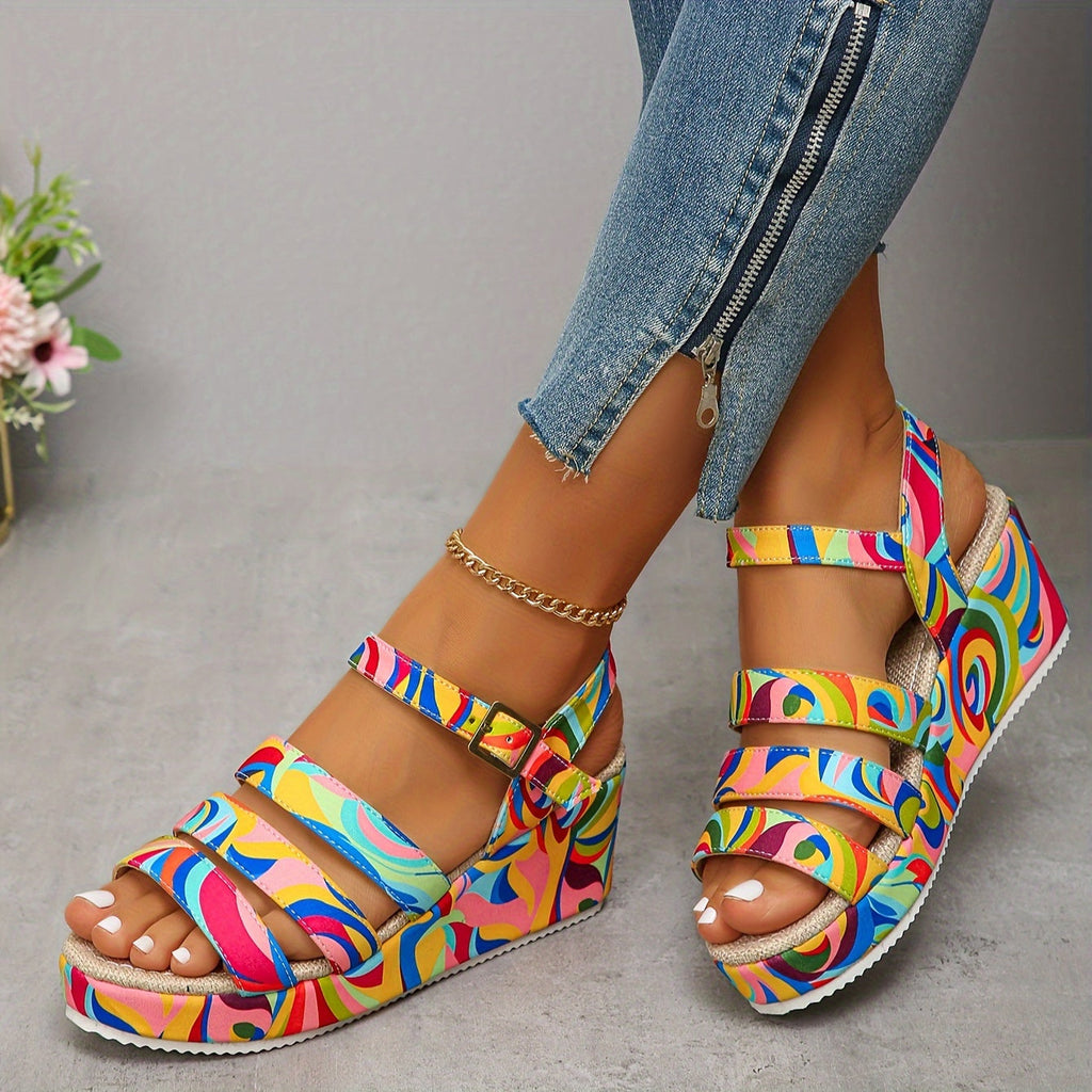 Patricia | Platform Ankle Strap Sandals