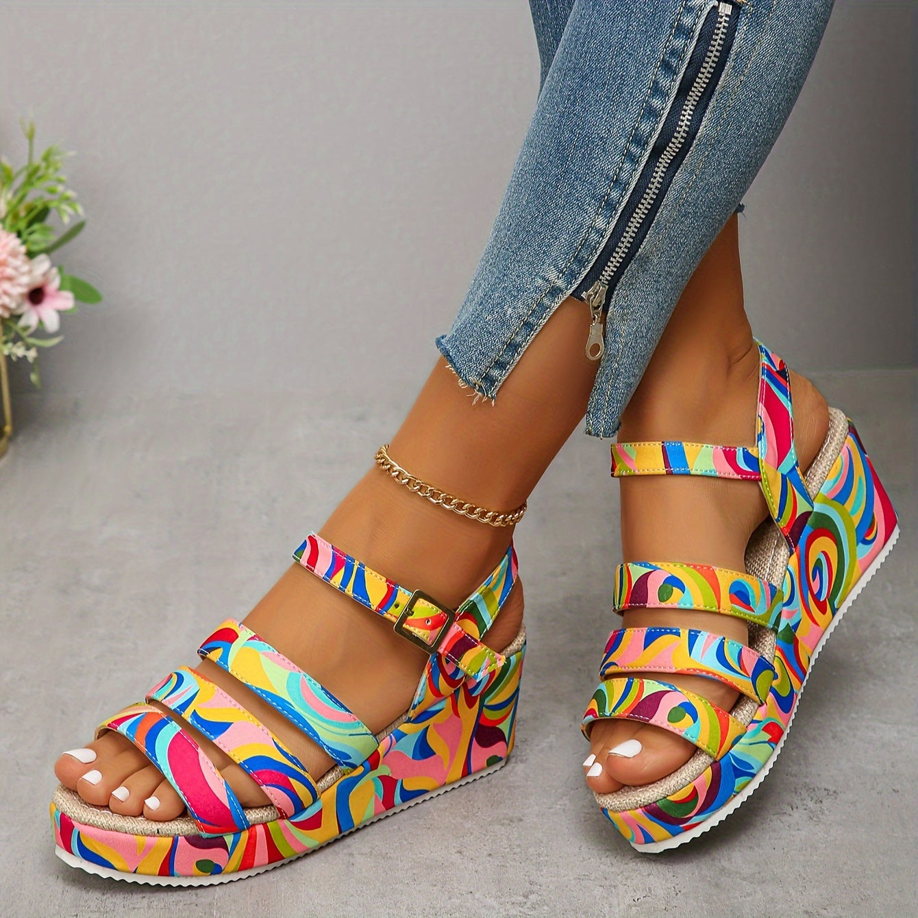 Patricia | Platform Ankle Strap Sandals