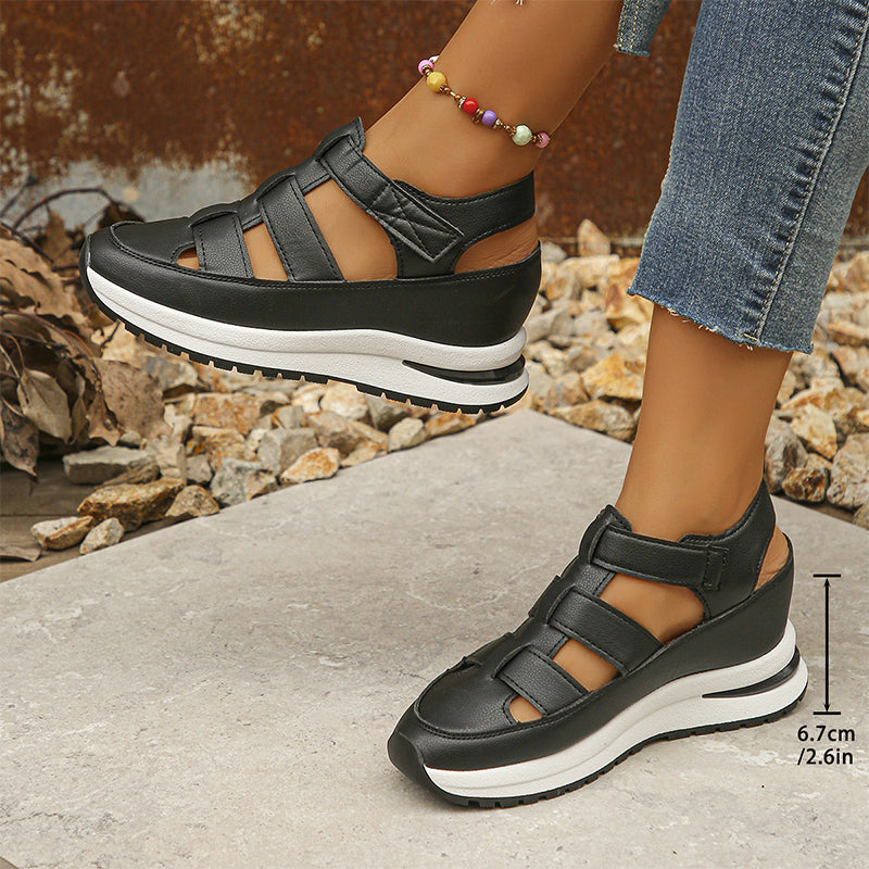 Michelle | Sandales orthopédiques femme avec velcro et bout fermé