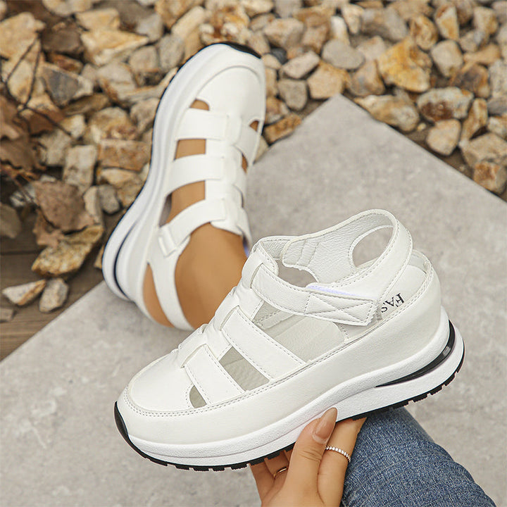 Michelle | Sandales orthopédiques femme avec velcro et bout fermé