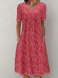 Jenny | Casual Crew Neck Short Sleeve Dress