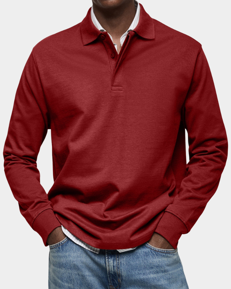 Mark™ | Classic Long Sleeve Polo Shirt