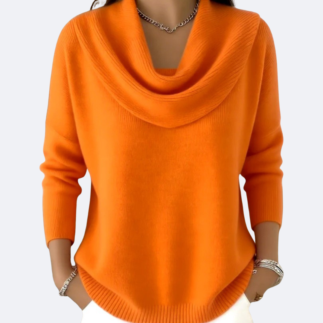 Evelyn™ | Soft Ruffled Collar Knit Sweater