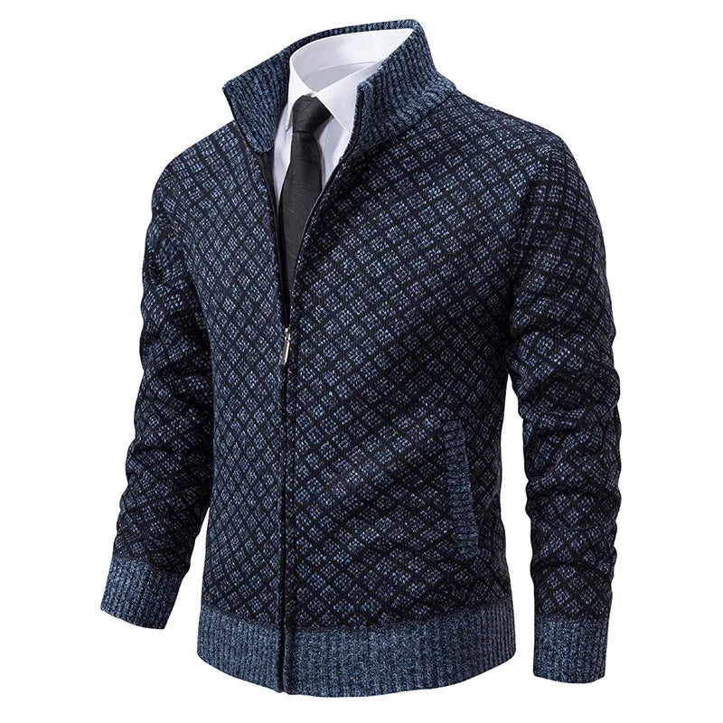 Vincent™ | High-Collar Knitted Cardigan