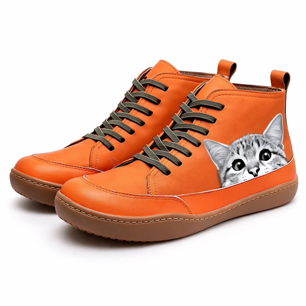 Margaret | Leather Ankle Boots for Cat Lovers